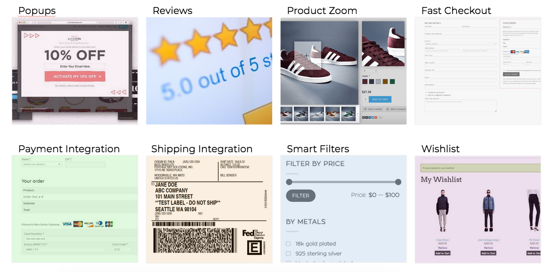 E Commerce Features